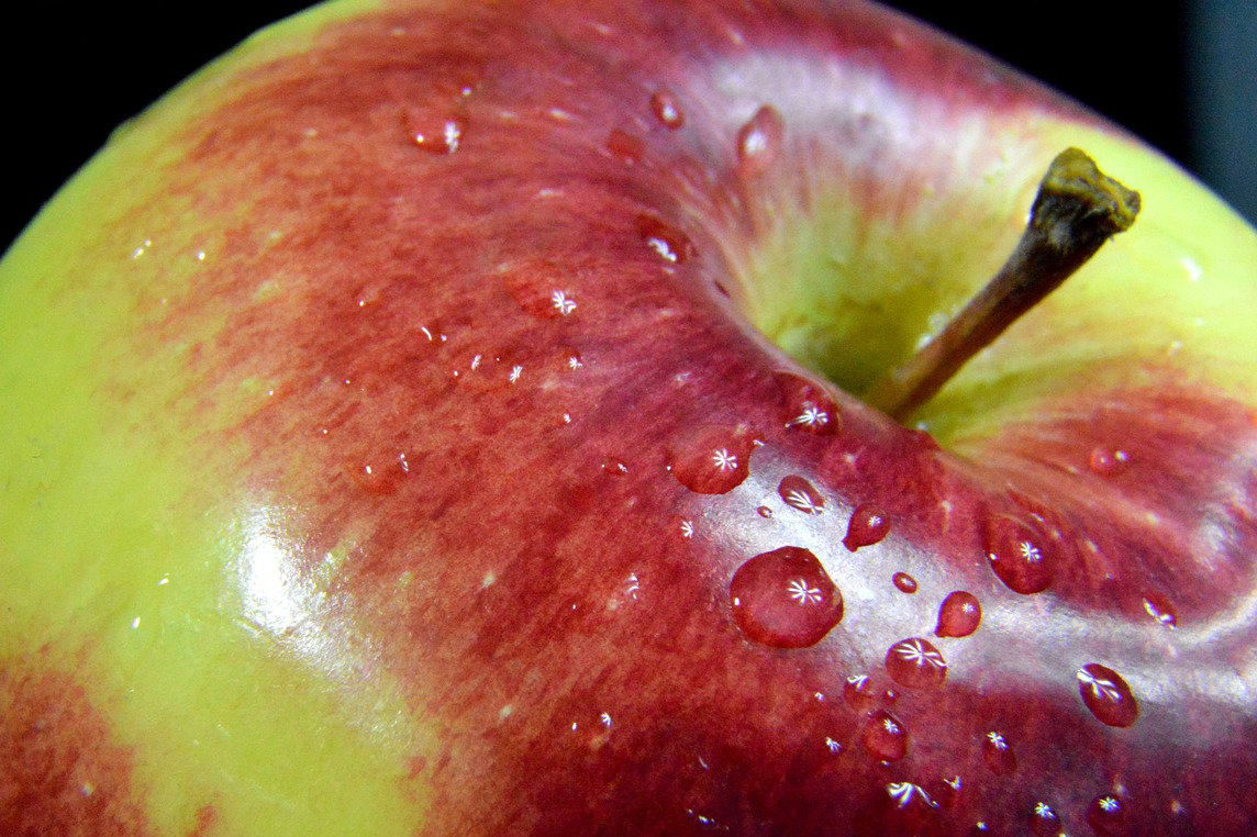 Ett äpple som innehåller gott om fibrer.